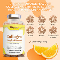 Collagen Complex Gummies – For Glowing Skin, Hair & Nails | 60 & 90 Count
