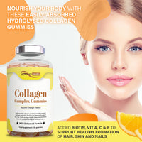 Collagen Complex Gummies – For Glowing Skin, Hair & Nails | 60 & 90 Count
