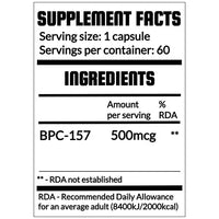 BPC-157 Double Strength 500mcg 60 capsules