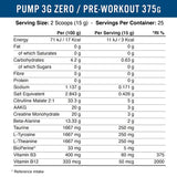Pump 3G Caffeine-Free Pre Workout (UK)